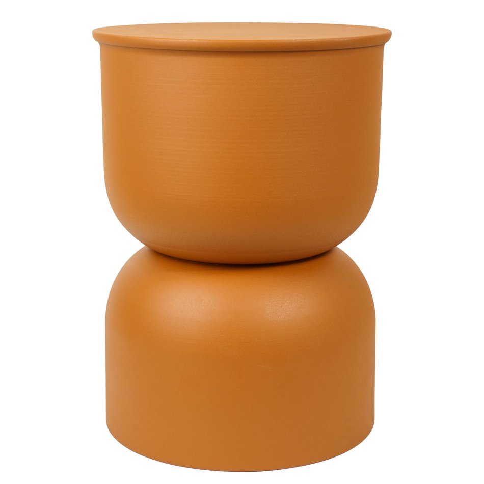 Журнальный столик TOTEM Palomba, сталь, охристый цвет, D31cm H41.8cm