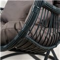 Подвесное кресло Graneda, темно-коричневый/темно-серый, H113x128x75cm