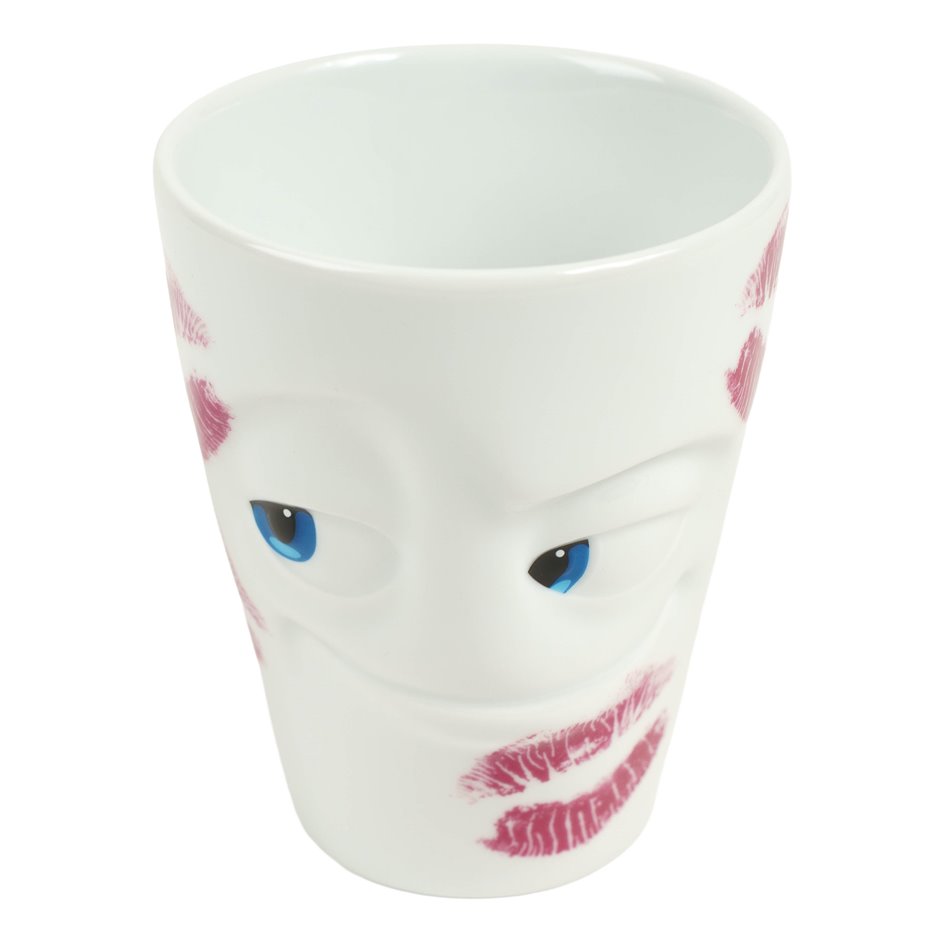 Кружка с ручкой Kissed, 350ml, H19cm, D9cm