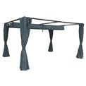 Пергола Lapalmeira 3x4 м с выдвижной крышей, графитово-серый цвет