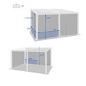 Комплект штор для перголы Lavila 4x3м, графитовый цвет