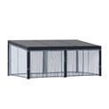 Садовый навес/пергола Lavila 6x3,5м, алюминий/сталь, графитовый цвет