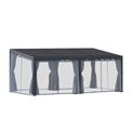 Садовый навес/пергола Lavila 6x3,5м, алюминий/сталь, графитовый цвет