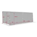 Комплект штор для перголы Lavila 6x3,5м, графитовый цвет