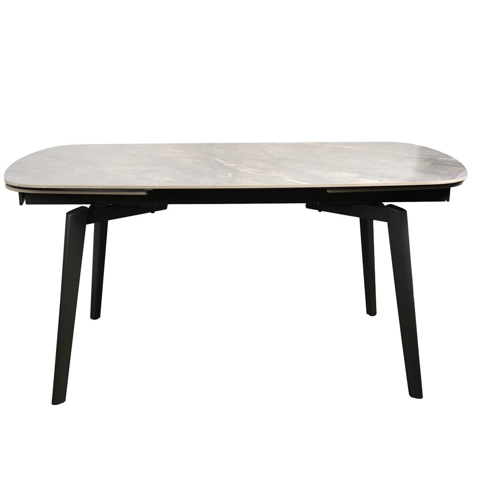 Раздвижной обеденный стол Ratmo P022, спеченный камень/металл, 160-240x90cm H75cm