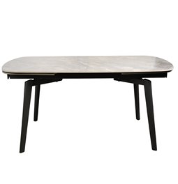 Раздвижной обеденный стол Ratmo P022, спеченный камень/металл, 160-240x90cm H75cm