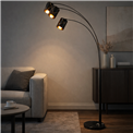 Floor lamp Moirsy 3A, black/gold color, H204cm, D130cm, E27x3 40W(MAX)