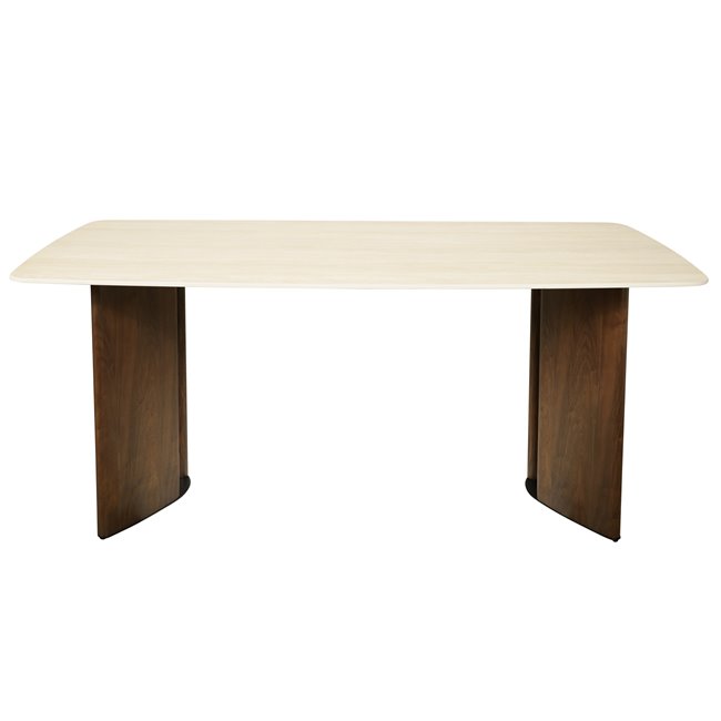 Обеденный стол Otilia, керамика/ореховый шпон/MDF/металл, 180x89cm H76cm