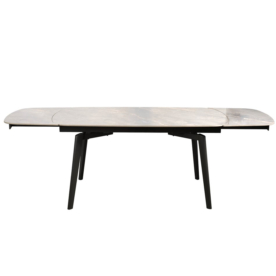 Раздвижной обеденный стол Ratmo P022, спеченный камень/металл, 160-240x90cm H75cm