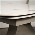 Раздвижной обеденный стол Ruana 017, спеченный камень/металл, 160-240x90cm H75cm