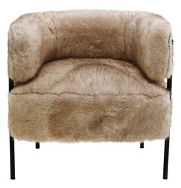 Armchair Lilja Soft, beige, H73x76x57cm, seat height 47cm 