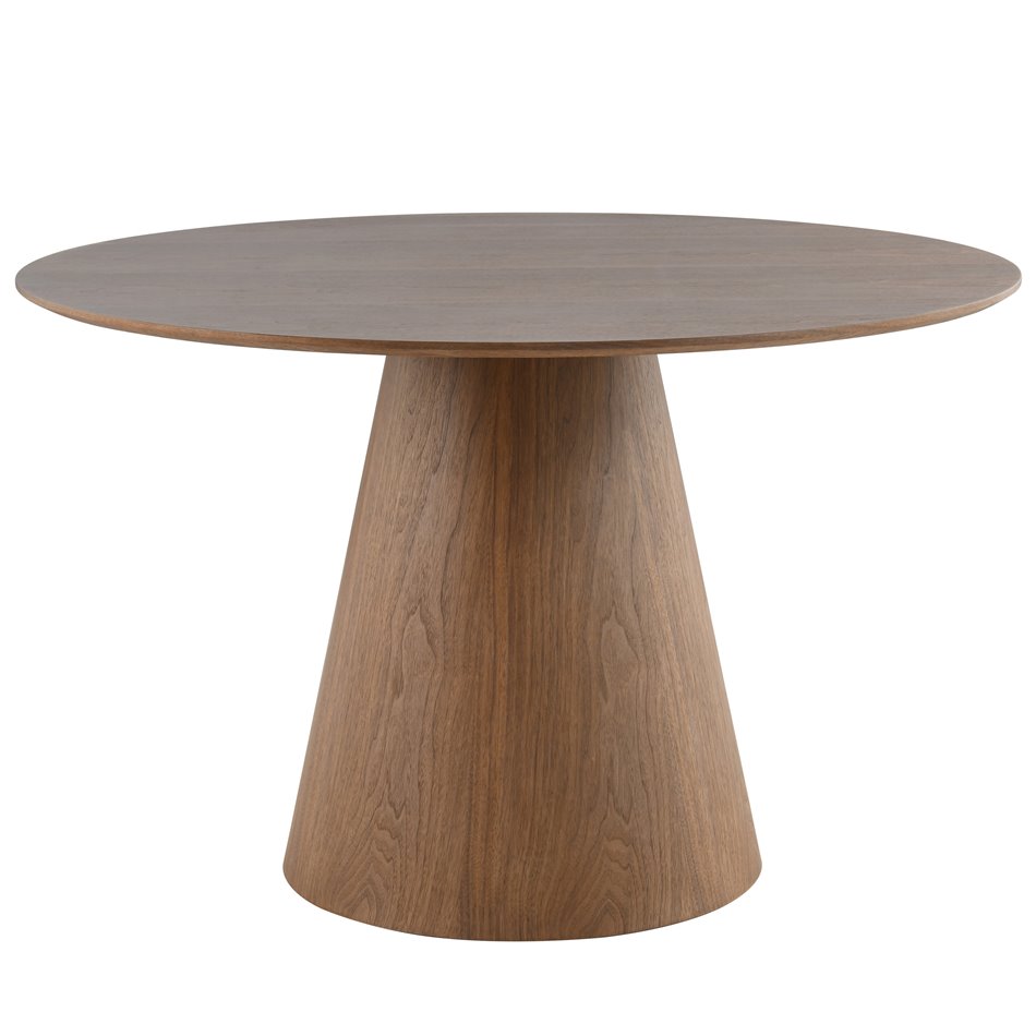 Dining table Laurino 09, walnut veneer/MDF, D120cm H75cm