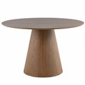 Dining table Laurino 09, walnut veneer/MDF, D120cm H75cm