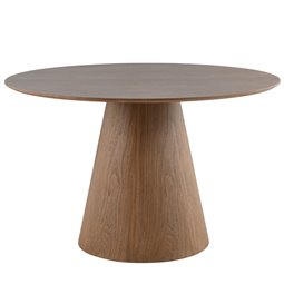 Dining table Laurino 09, walnut veneer/MDF, D120cm H75cm