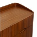Буфет Raften 4, 4 двери/4 ящикa, шпон из орехового дерева/MDF, H80x180x45cm