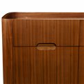 Буфет Raften 4, 4 двери/4 ящикa, шпон из орехового дерева/MDF, H80x180x45cm
