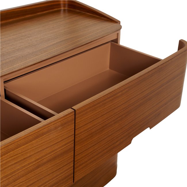 Комод Raften 6, шпон из орехового дерева/MDF, H84x140x45cm
