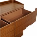 Комод Raften 6, шпон из орехового дерева/MDF, H84x140x45cm