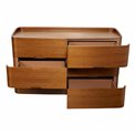 Комод Raften 6, шпон из орехового дерева/MDF, H84x140x45cm