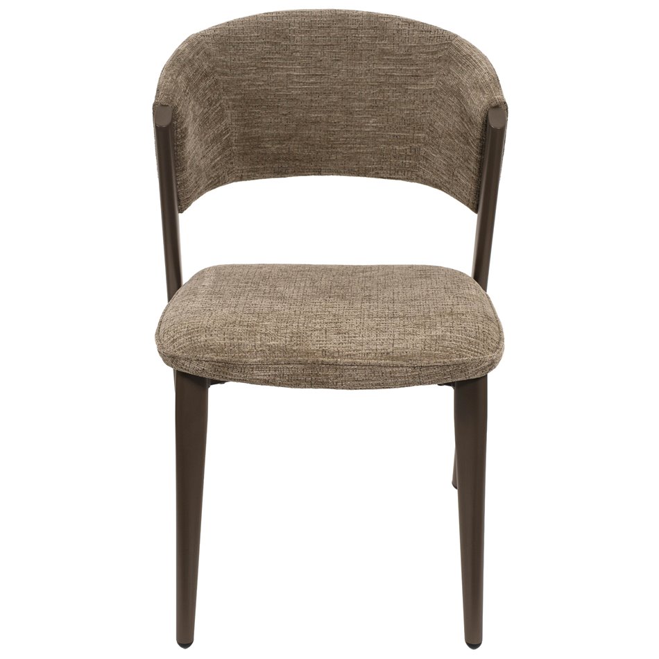 Обеденный стул Oliveri 8 mink, коричневый/кофейный цвет, H80.5x51x59cm, высота сиденья 45cm