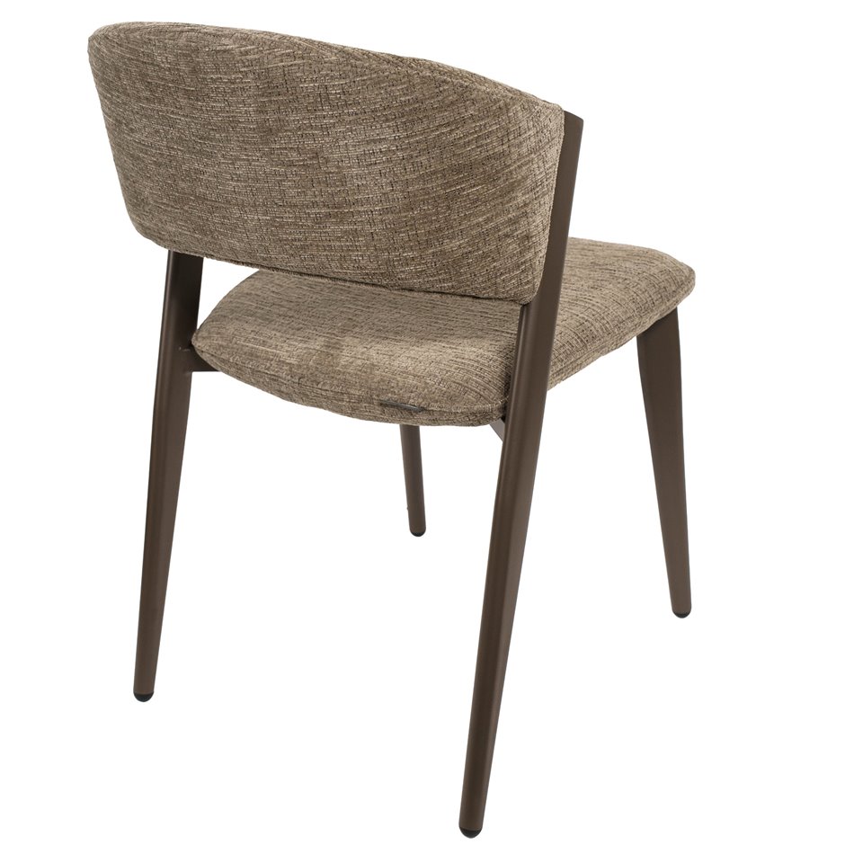 Обеденный стул Oliveri 8 mink, коричневый/кофейный цвет, H80.5x51x59cm, высота сиденья 45cm