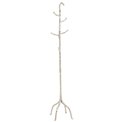 Coat rack Twiggy, silver color, aluminum, H172x29x29cm