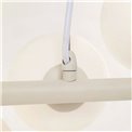 Pendant lamp Scala Milky, white/beige, H29-150x150x28.5cm, G9x14 9W(MAX)