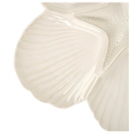 Porcelan serving platter, white, D32.5cm H2cm