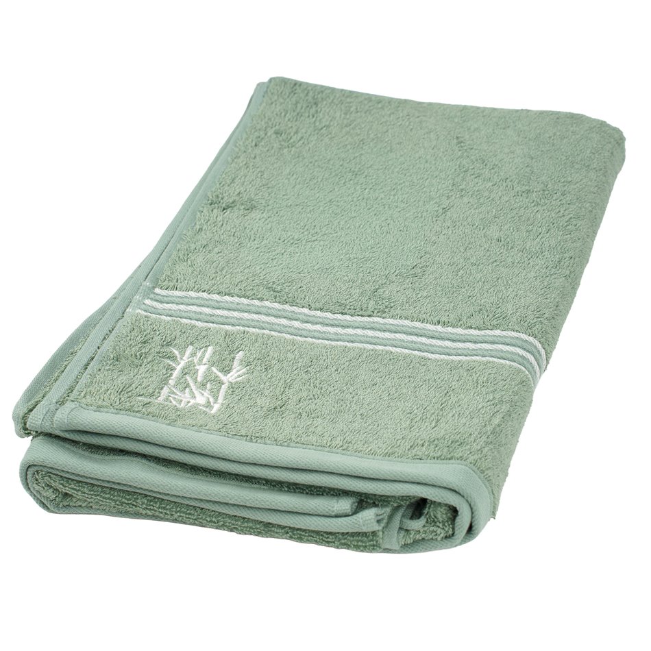 Бамбуковое полотенце 70x140, зеленый, 550g/m2