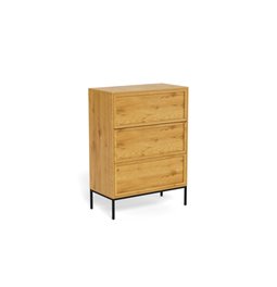 Chest of drawers Almdale, steel/MDF, H110x40x80cm