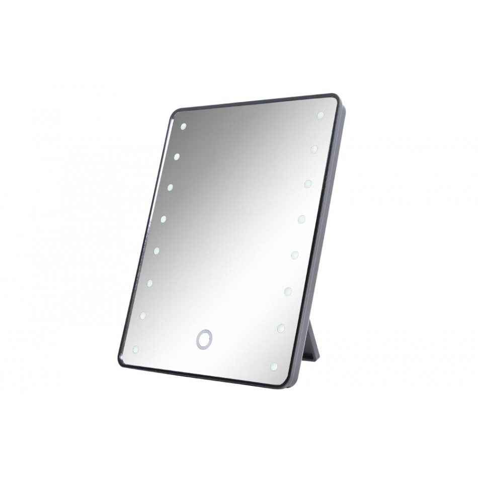 Galda spogulis ar LED, 17x4.5x22cm