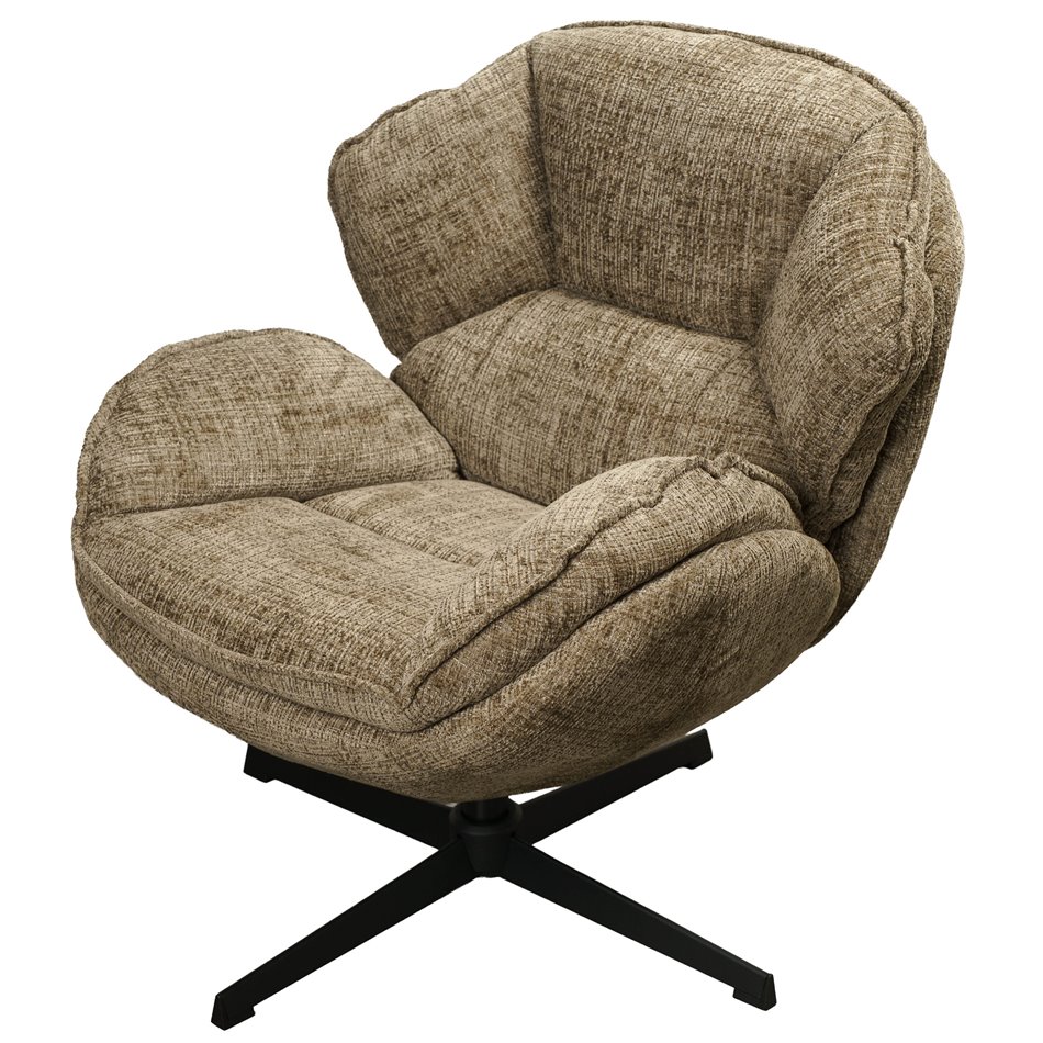 Armchair Veroli, brown, H83x81x77cm
