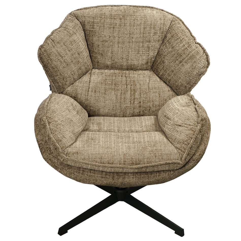 Armchair Veroli, brown, H83x81x77cm