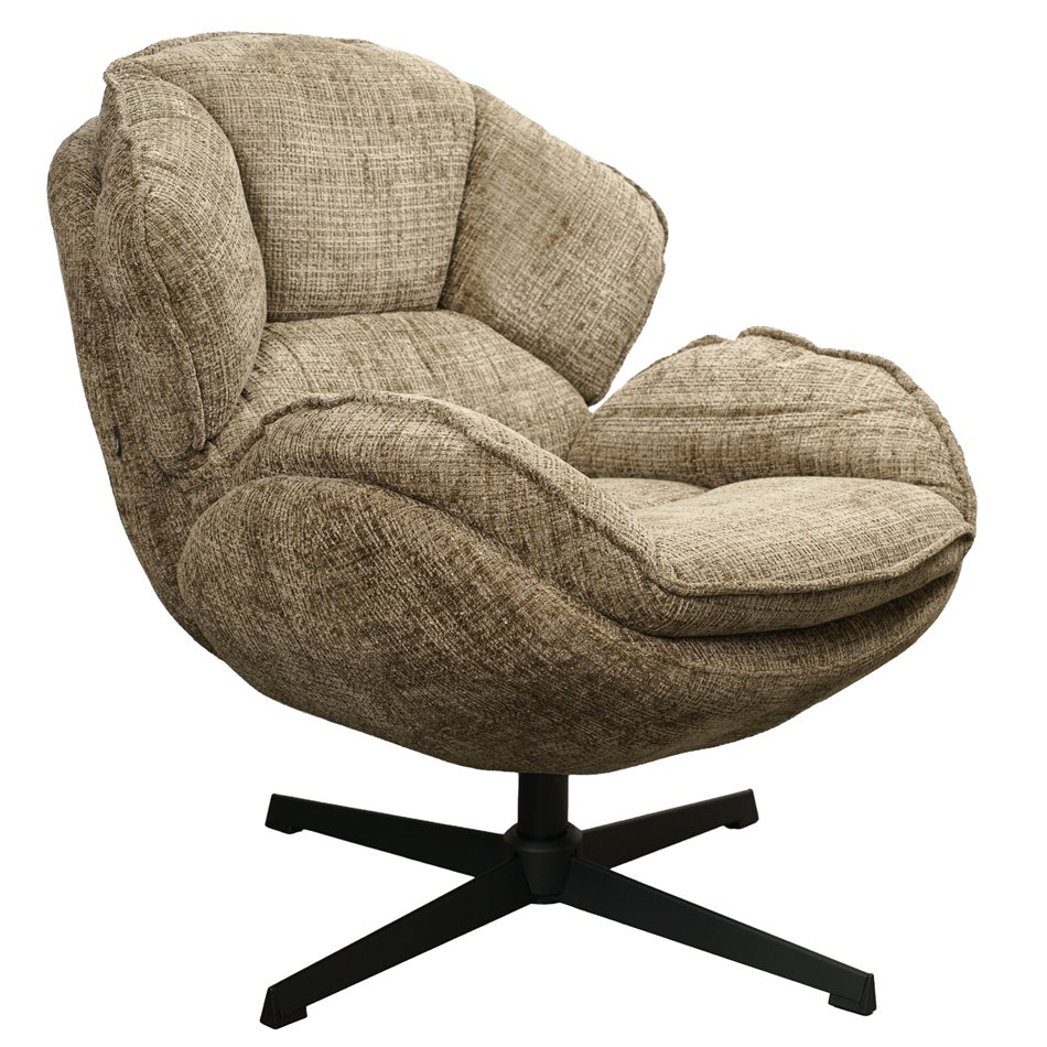 Armchair Veroli, brown, H83x81x77cm