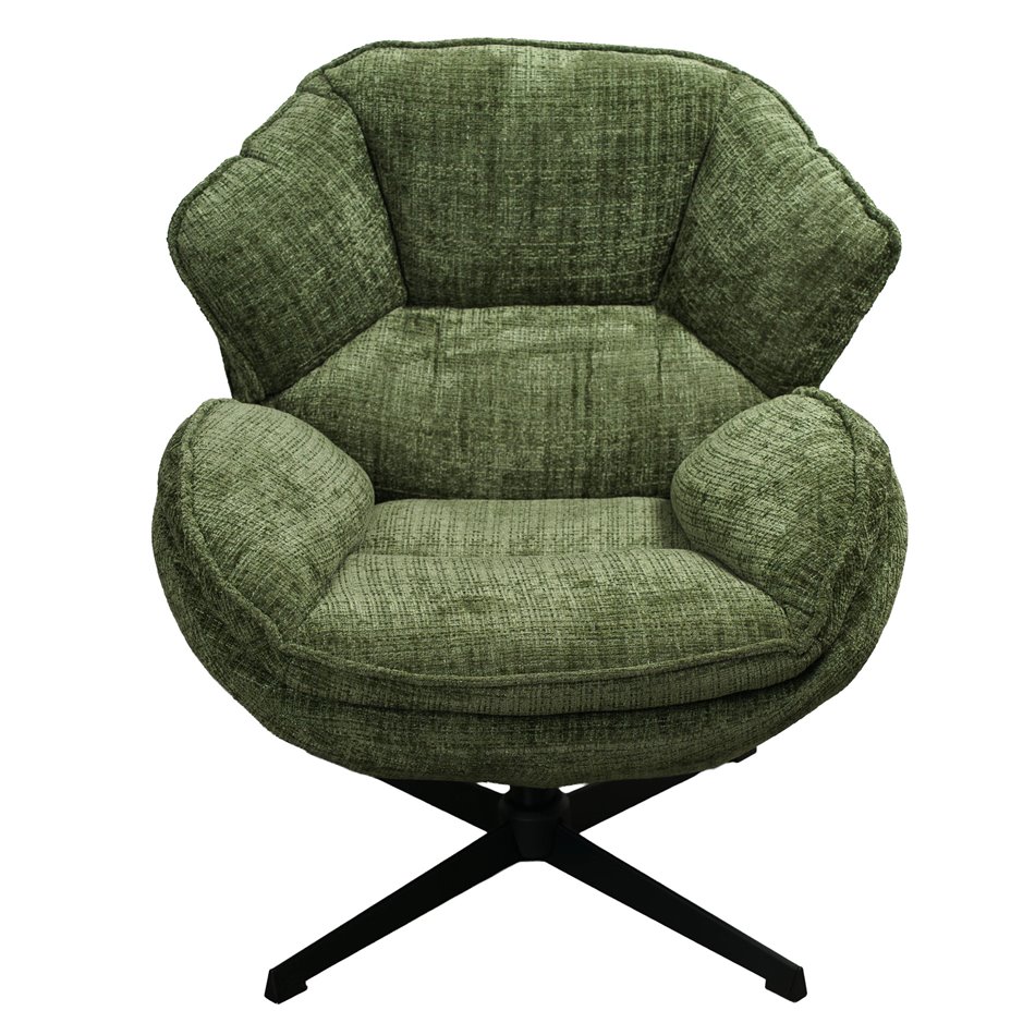 Armchair Veroli, green, H83x81x77cm