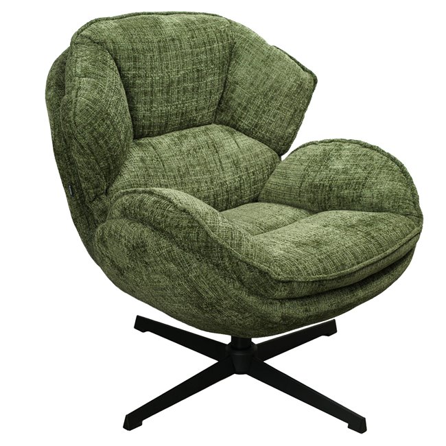 Armchair Veroli, green, H83x81x77cm
