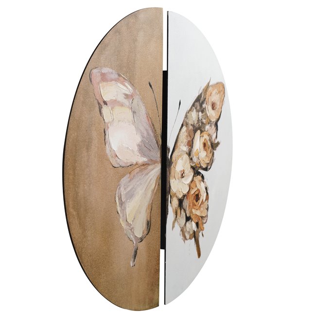 Oil painting Butterfly, set of 2 pcs. 80x40cm, 80x80cm