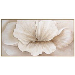 Oil painting Flower in beige, 140x70cm