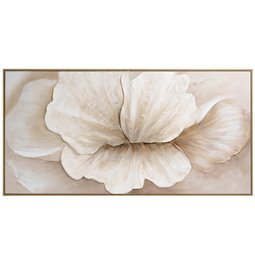 Oil painting Flower in beige, 140x70cm