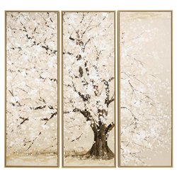Картина маслом Oak, набор из 3 шт. 120x40cm, 120x120cm