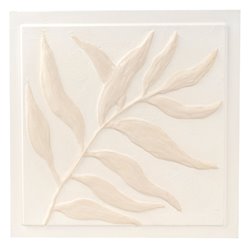 Oil painting Rowan leaf, 40x40cm