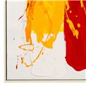 Oil painting Abstract in red, 100x150cm