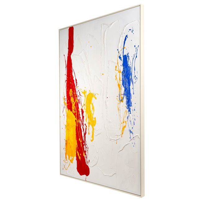 Oil painting Abstract in red, 100x150cm