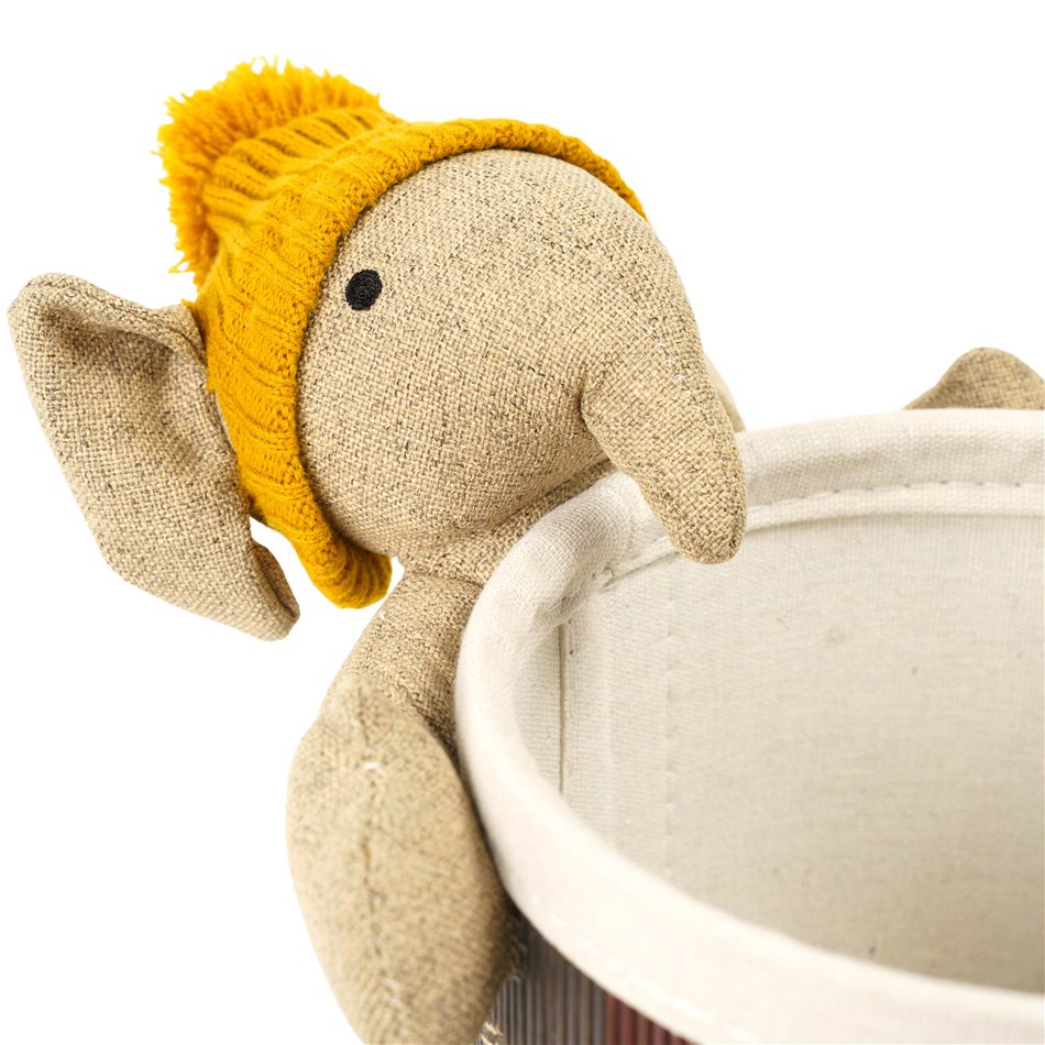 Basket Elephant S, bamboo, H16cm, D19cm