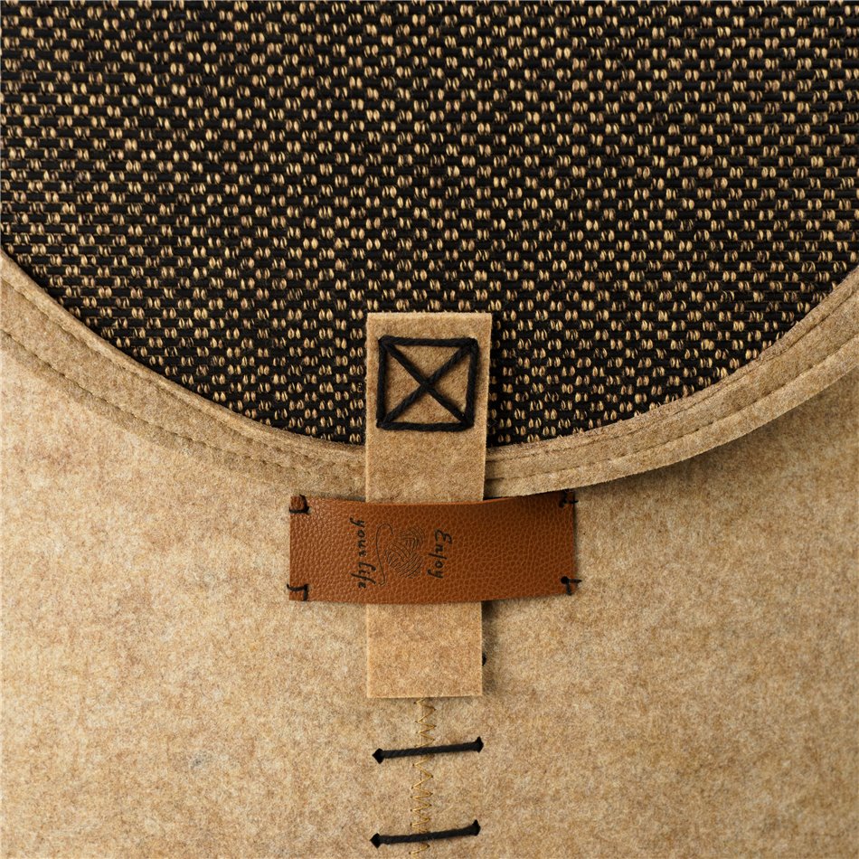 Корзина Tora 2 L, войлок/бамбук, H60x48x26cm