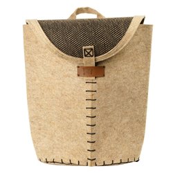 Basket Tora 2 M, felt/bamboo, H50x38x23cm