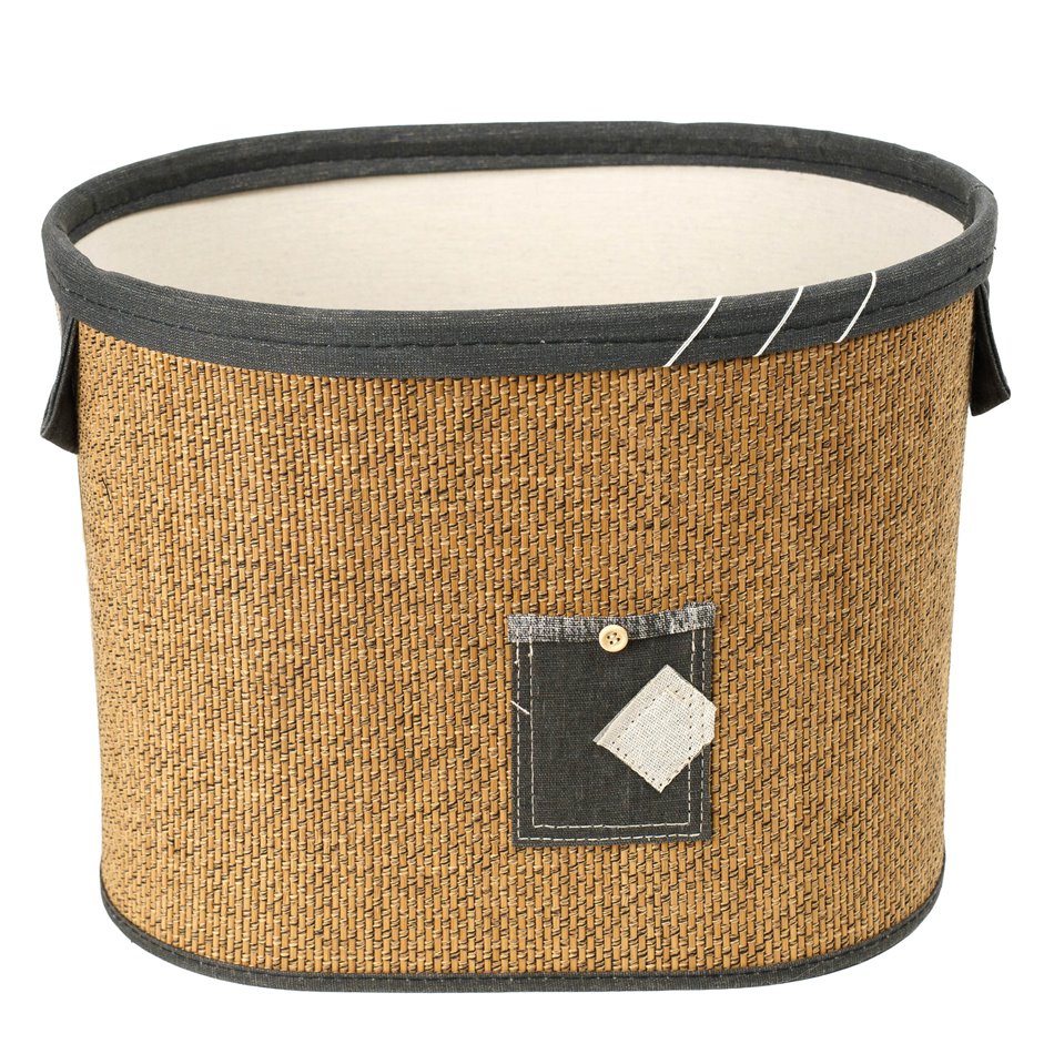 Basket Toreno 17F L, oval, bamboo, H30x40x32cm