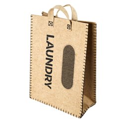 Bag Laudry 2F, felt/bamboo, H65x45x25cm