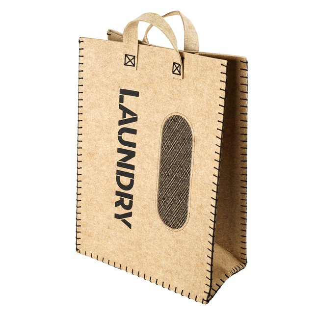 Bag Laudry 2F, felt/bamboo, H65x45x25cm