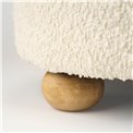 Pouf with storage Faberro S, cream, H33cm, D38cm